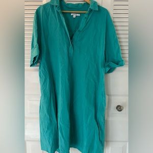Chicos size 4 linen blue dress